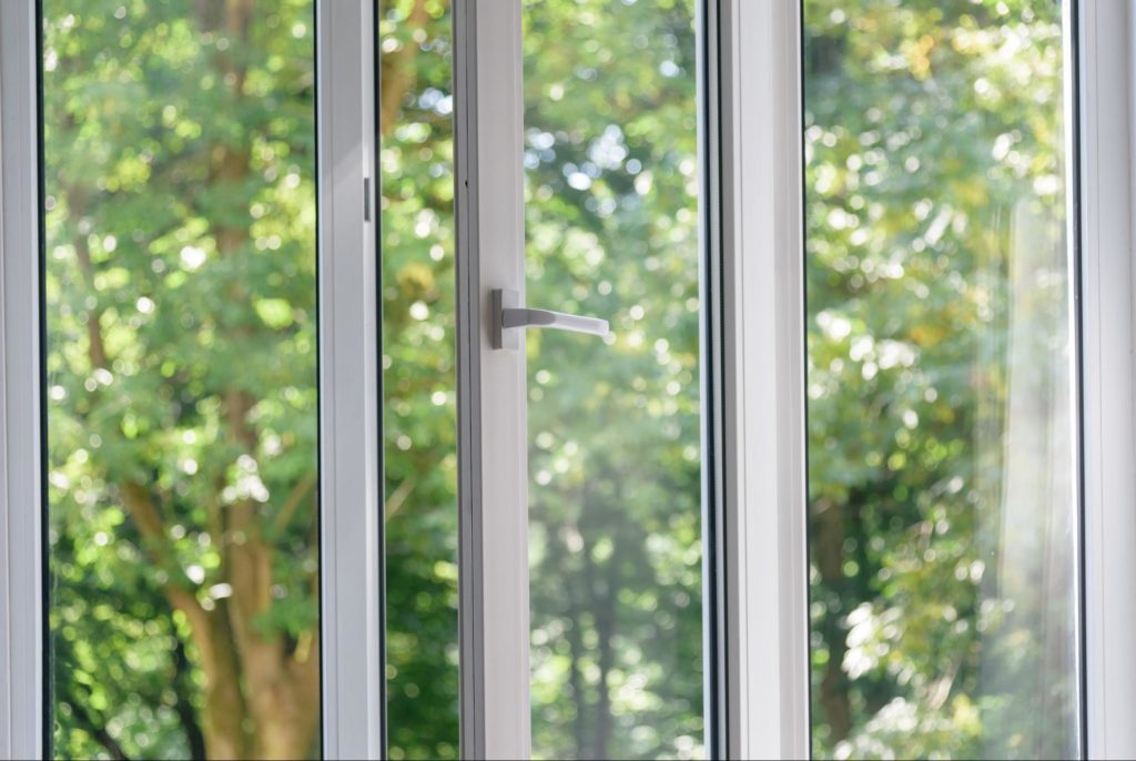 energy-efficient windows with trees outside