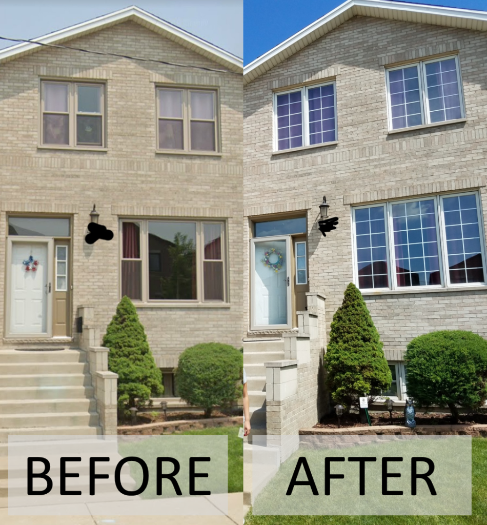 Best Replacement Windows Chicago Before & After Soft-Lite Windows