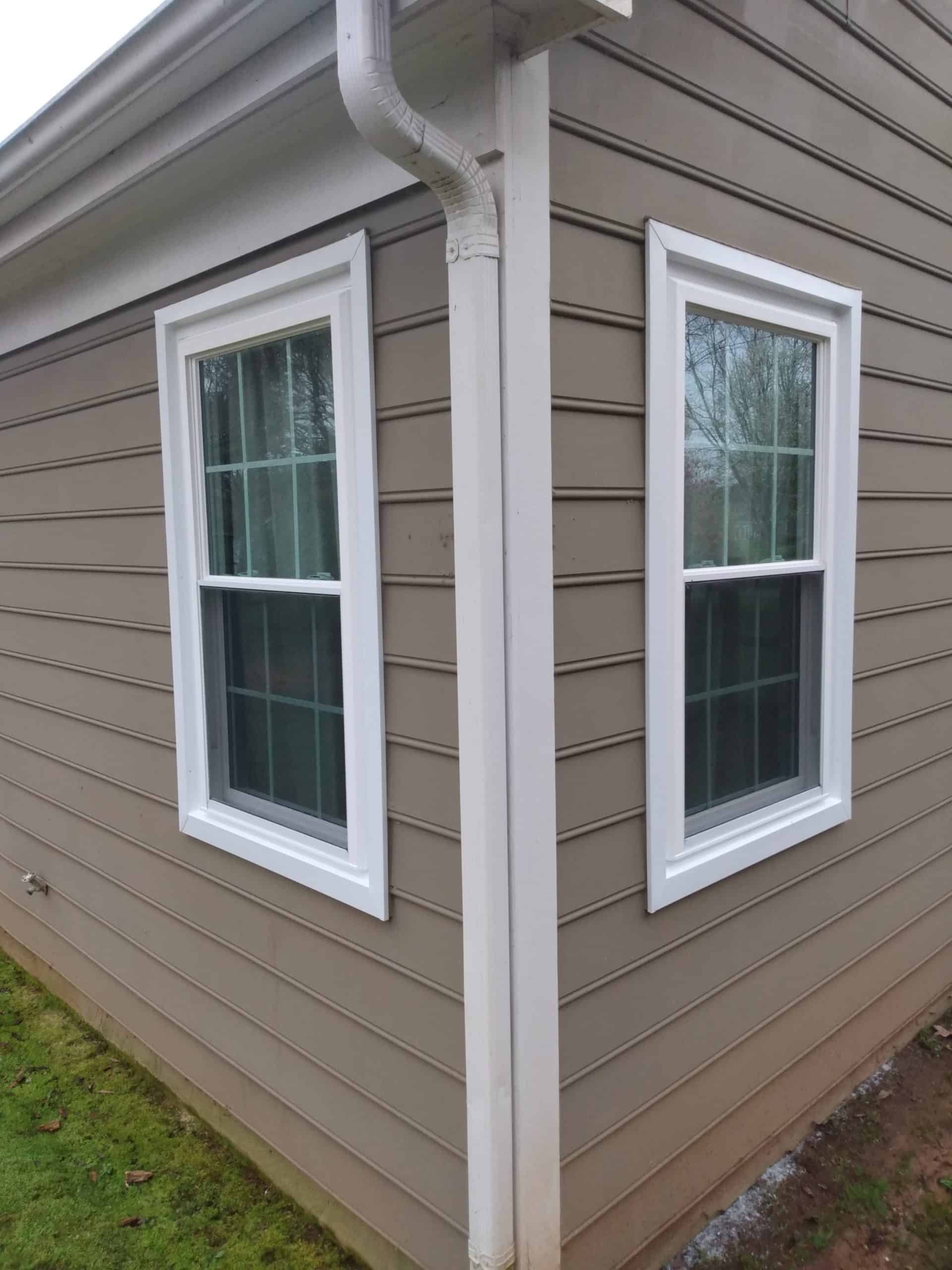 Exterior view of SoftLite windows installed in a home