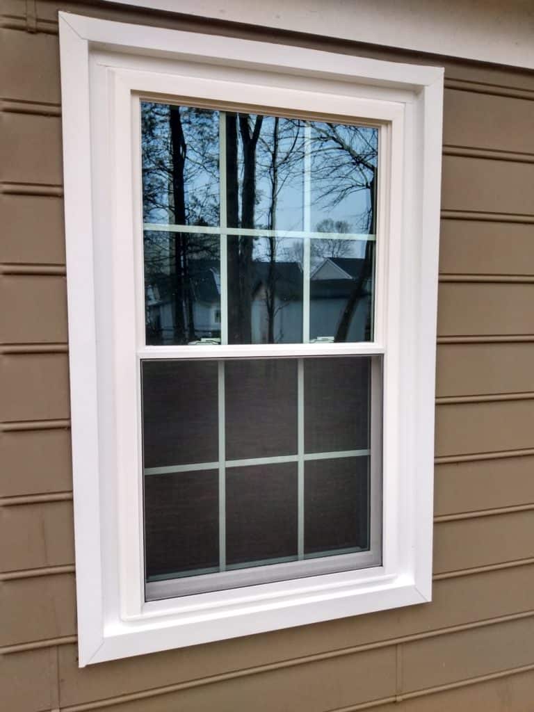 Exterior view of a SoftLite window installed in a home