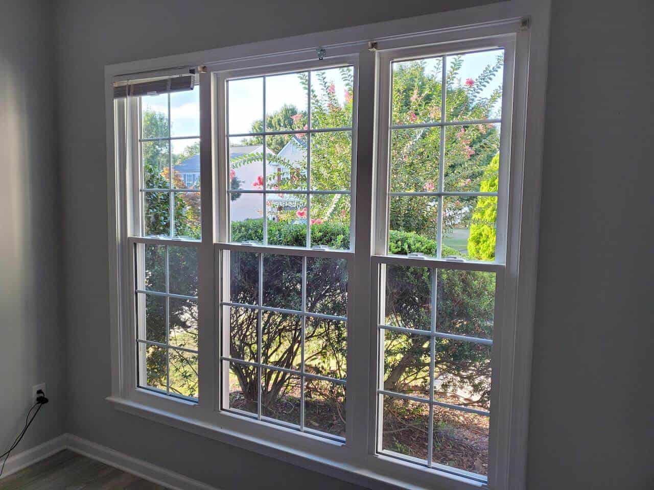 interior of a home with SoftLite single hung windows