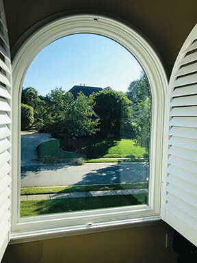 SoftLite shape window installed in a home