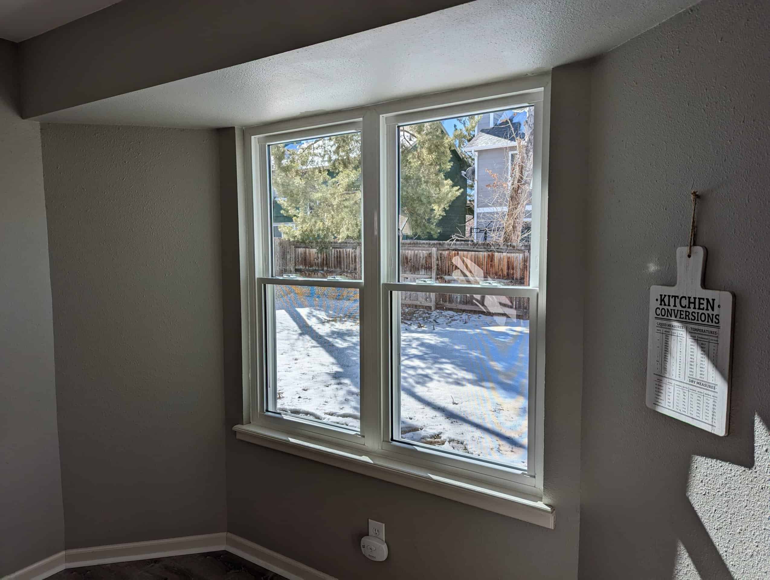 Interior view of SoftLite replacement windows installed in a home