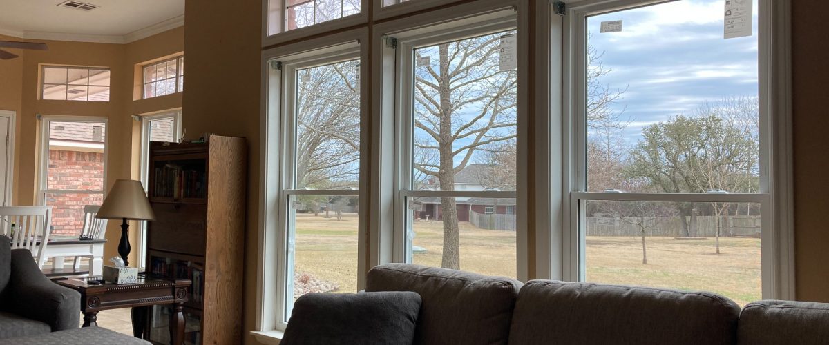 transom windows bringing more light into living room