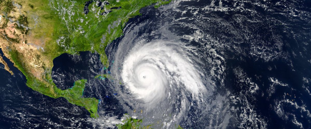 hurricane cyclone approaching the USA